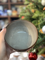Bát tráng men sữa viền nâu cháy
