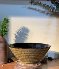 Bát viền xoáy tráng men đá S