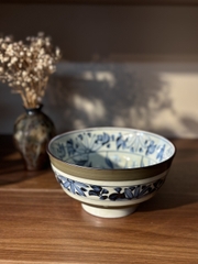 Bát tô xanh rêu vẽ phong cảnh