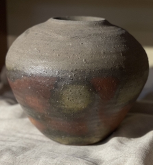 Bình Bizen Hoả biến Sangiri dáng hút tài lộc