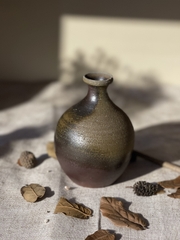 Bình gốm Bizen decor mini dáng hút lộc