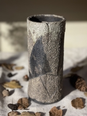 Bình gốm da sần vỏ cây Wabi Sabi