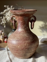 Bình gốm hút lộc hai tai cách điệu