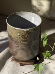 Bình gốm mộc triện nghệ nhân cắm hoa nghệ thuật Ikebana