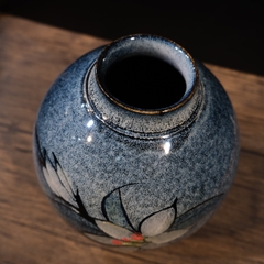 Bình hoa thiên mục lông thỏ (triện đáy)