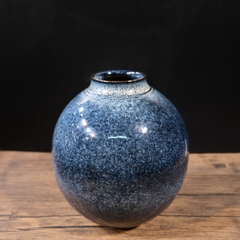 Bình hoa thiên mục lông thỏ (triện đáy)