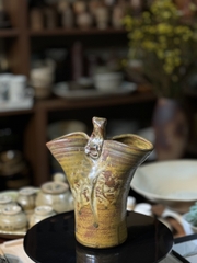 Bình mộc giỏ quai cách điệu