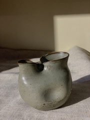 Bình gốm mini Wabi Sabi decor dáng cách điệu