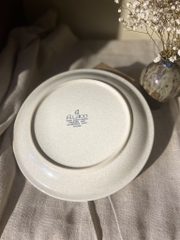 Đĩa Nhật vintage men tiêu 2 viền màu pastel