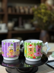 Cặp cốc noel tím lục