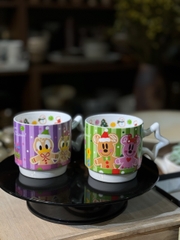 Cặp cốc noel tím lục