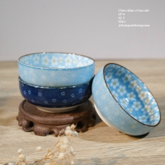 Chén chấm vẽ hoa nhí