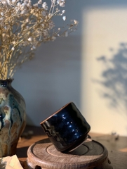 Chén rượu nhỏ mộc màu đen tuyền