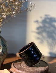 Chén rượu nhỏ mộc màu đen tuyền