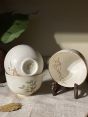 Set 5 chén trà mộc Kyo