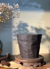 Cốc mộc cốt dày nâu thuần