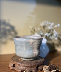 Cốc mộc WabiSabi lam sữa chấm tiêu