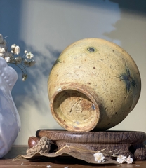 Cốc mộc chấm tiêu hoa khắc chìm