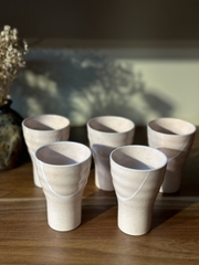 Cốc trà mộc hồng men tiêu vệt sữa