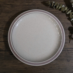 Đĩa Nhật vintage men tiêu 2 viền màu pastel