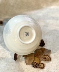 Đĩa men chấm tiêu họa tiết giàn nho