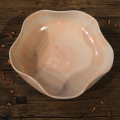 Đĩa mộc Hagi sâu lòng (triện kí đáy)