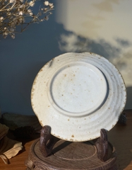 Đĩa nhỏ mộc lòng tráng men lam