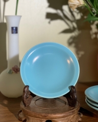 Đĩa nhỏ tráng men xanh da trời