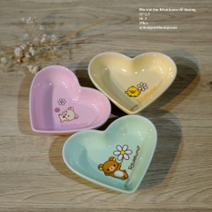 Đĩa trái tim Rilakkuma dễ thương