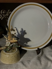 Đĩa vintage men tiêu viền vàng Nhật