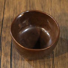 Chawan - Bát đánh matcha màu nâu cốt mộc dày