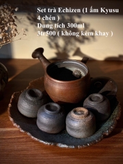 Set trà Echizen (1 ấm Kyusu 4 chén)