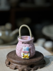 Giỏ decor hồng cute