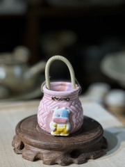Giỏ decor hồng cute