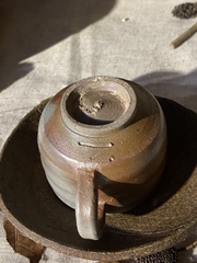 Ly cà phê bizen hoả biến cháy tro