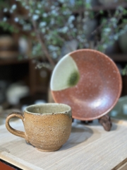 Set cốc mộc lòng tráng men