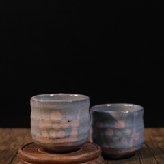 Set cốc mộc men chảy cốt dày