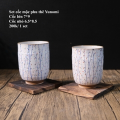Set cốc mộc phu thê Yunomi
