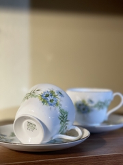 Set trà duo sứ xương cao cấp Shelley England