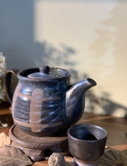 Set trà gốm đất nung ghi sữa Nhật Bản