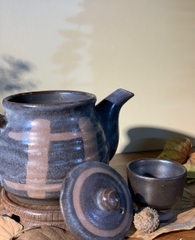 Set trà gốm đất nung ghi sữa Nhật Bản