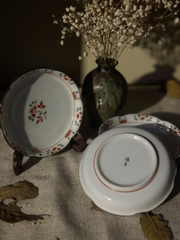 Set đĩa trang men Nhật Bản Tashibana hoạ tiết Tam Thái