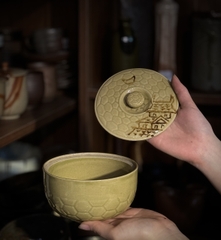 Thố tráng men họa tiết khung cảnh