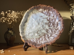 Thuyền trà - dầm trà mộc men chảy cốt nặng