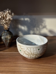 Tô mộc hoạ tiết vẽ nổi ( triện ký đáy )