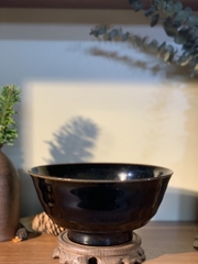 Tô tráng men vẽ triện vàng