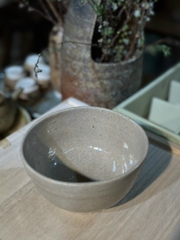Chawan - Bát đánh matcha mộc tráng men vẽ triện