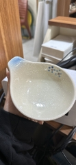 Bát ăn lẩu hoa xanh