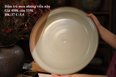 Dầm trà men nhúng viền nâu