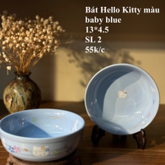 Bát Hello Kitty màu Baby Bue